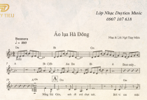 Sheet Nhạc Áo Lụa Hà Đông