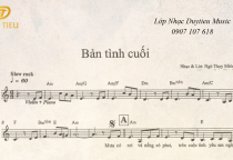 Sheet Nhạc "Bản Tình Cuối"
