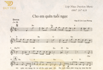 Sheet Nhạc "Cho Em Quên Tuổi Ngọc" 