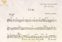 Sheet Nhạc "Cỏ Úa" - Lam Phương