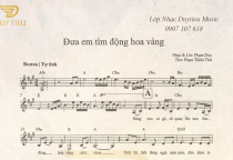 Sheet Nhạc "Đưa Em Tìm Động Hoa Vàng"