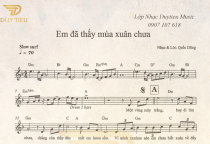 Sheet Nhạc "Em Đã Thấy Mùa Xuân Chưa"
