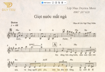 Sheet Nhạc "Giọt Nước Mắt Ngà" 