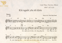 Sheet Nhạc "Khi Người Yêu Tôi Khóc"