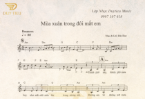 Sheet Nhạc "Mùa Xuân Trong Đôi Mắt Em"