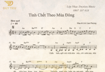 Sheet Nhạc "Tình Chết Theo Mùa Đông"