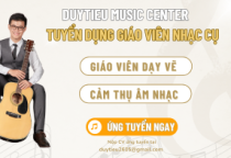 TUYỂN DỤNG GIÁO VIÊN DẠY CẢM THỤ ÂM NHẠC & DẠY VẼ