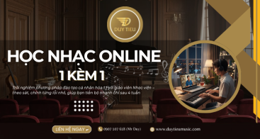 HỌC NHẠC ONLINE 1 KÈM 1 – LỘ TRÌNH CÁ NHÂN HÓA CHO NGƯỜI MỚI BẮT ĐẦU