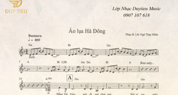 Sheet Nhạc Áo Lụa Hà Đông