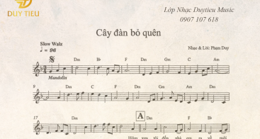 Sheet Nhạc "Cây Đàn Bỏ Quên"