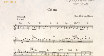 Sheet Nhạc "Cỏ Úa" - Lam Phương