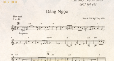 Sheet Nhạc "Dáng Ngọc" 