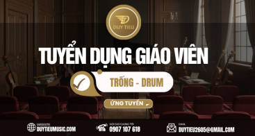 Tuyển Giáo Viên Dạy Trống - Drum