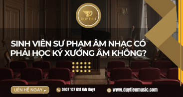 Sinh Viên Sư Phạm Âm Nhạc Có Phải Học Ký Xướng Âm Không?