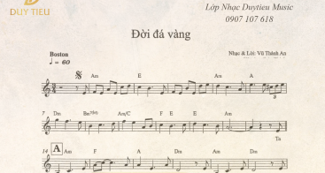 Sheet Nhạc "Đời Đá Vàng"