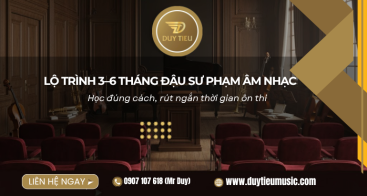 Lộ Trình 3–6 Tháng Đậu Sư Phạm Âm Nhạc 