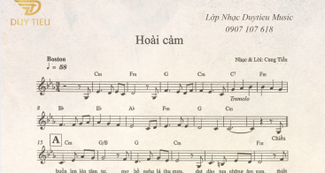 Sheet Nhạc "Hoài Cảm"