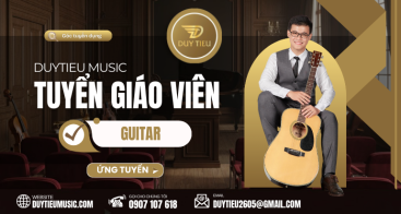 Tuyển Giáo Viên Guitar