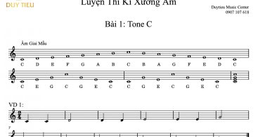 Bài 1: Kỹ Xướng Âm Tone C – Hướng Dẫn Luyện Thi Nhạc Viện | Duytieu Music & Arts