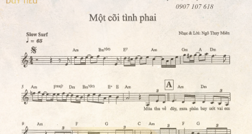 Sheet Nhạc "Một Cõi Tình Phai" 