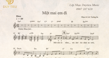 Sheet Nhạc "Một Mai Em Đi"