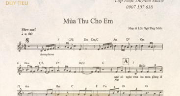 Sheet Nhạc "Mùa Thu Cho Em"