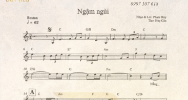 Sheet Nhạc "Nghìn Trùng Xa Cách"