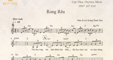 Sheet Nhạc "Rong Rêu"