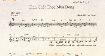 Sheet Nhạc "Tình Chết Theo Mùa Đông"