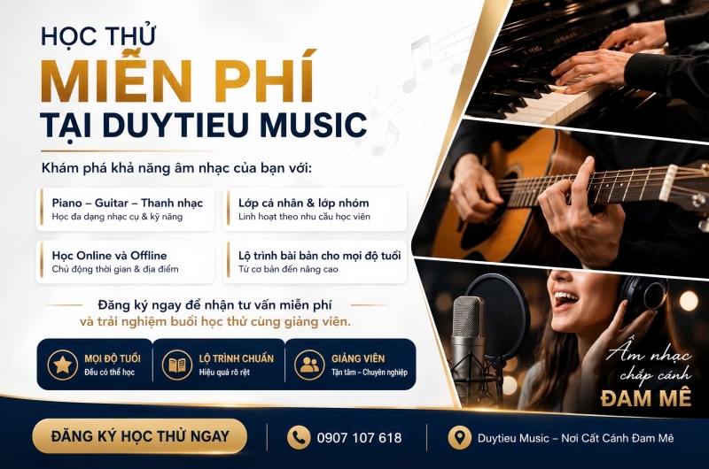Duytieu Music Education - Nơi Cất Cánh Đam Mê