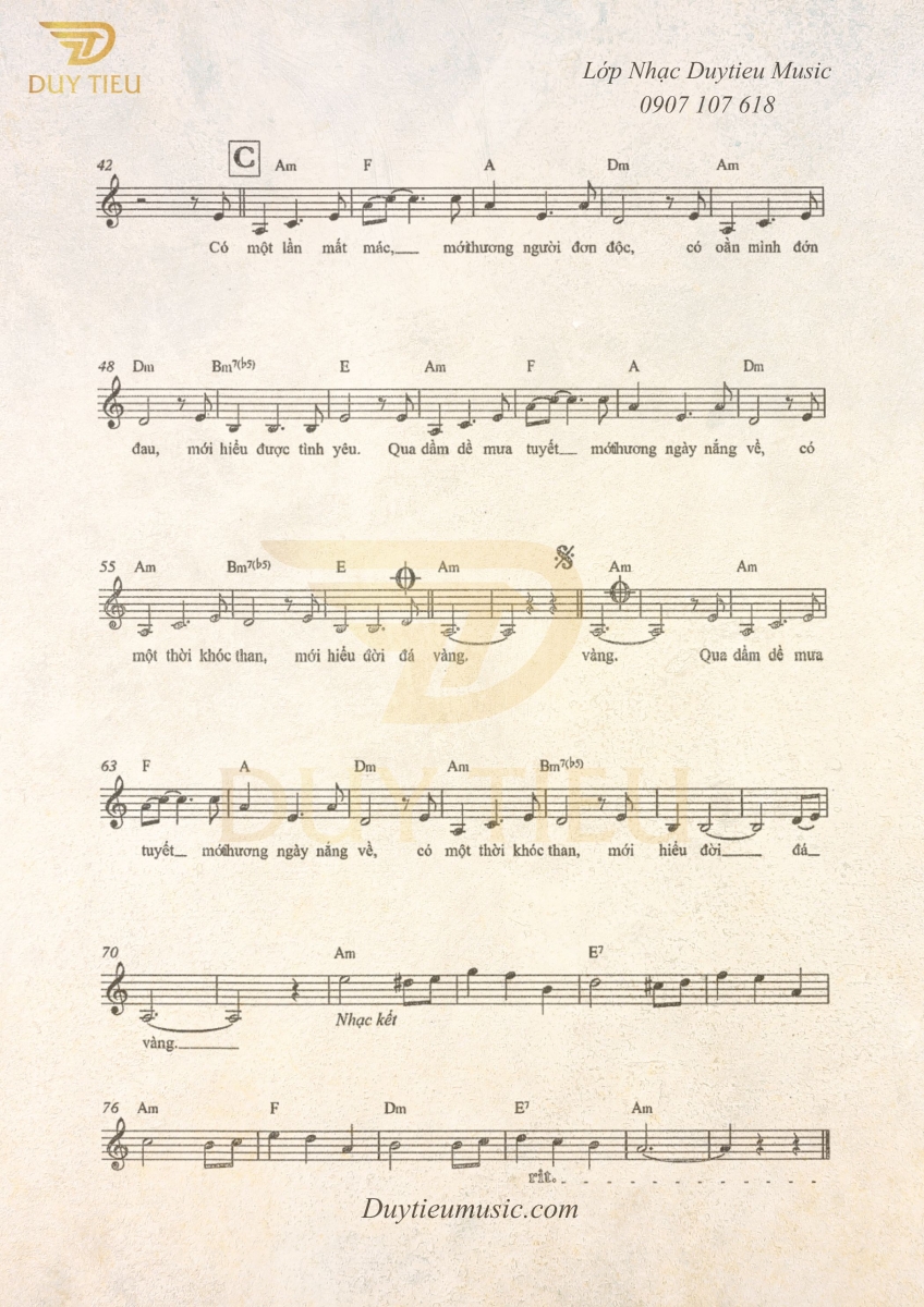 Đời Đá Vàng - Vũ Thành An - Duytieu Music - Trang 2