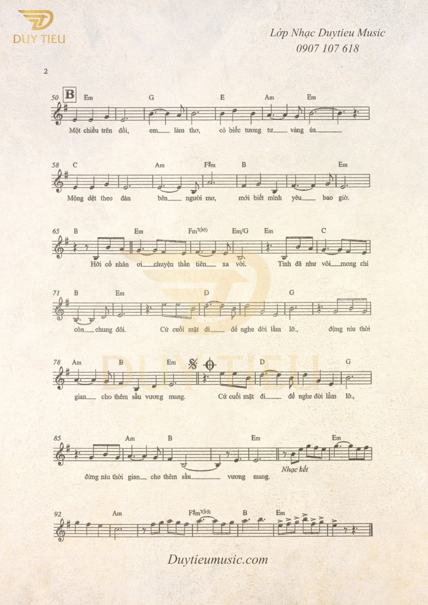 Cỏ úa - Lam Phương - Duytieu Music - Trang 2