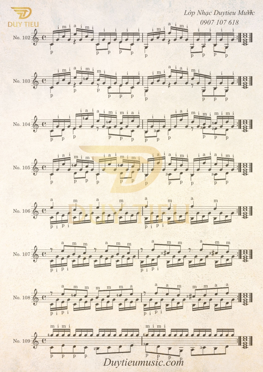 Giáo Trình Guitar Classic Giuliani - Duytieu Music - Trang 13