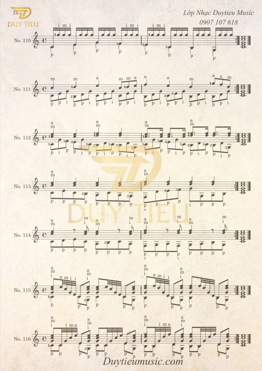 Giáo Trình Guitar Classic Giuliani - Duytieu Music - Trang 14