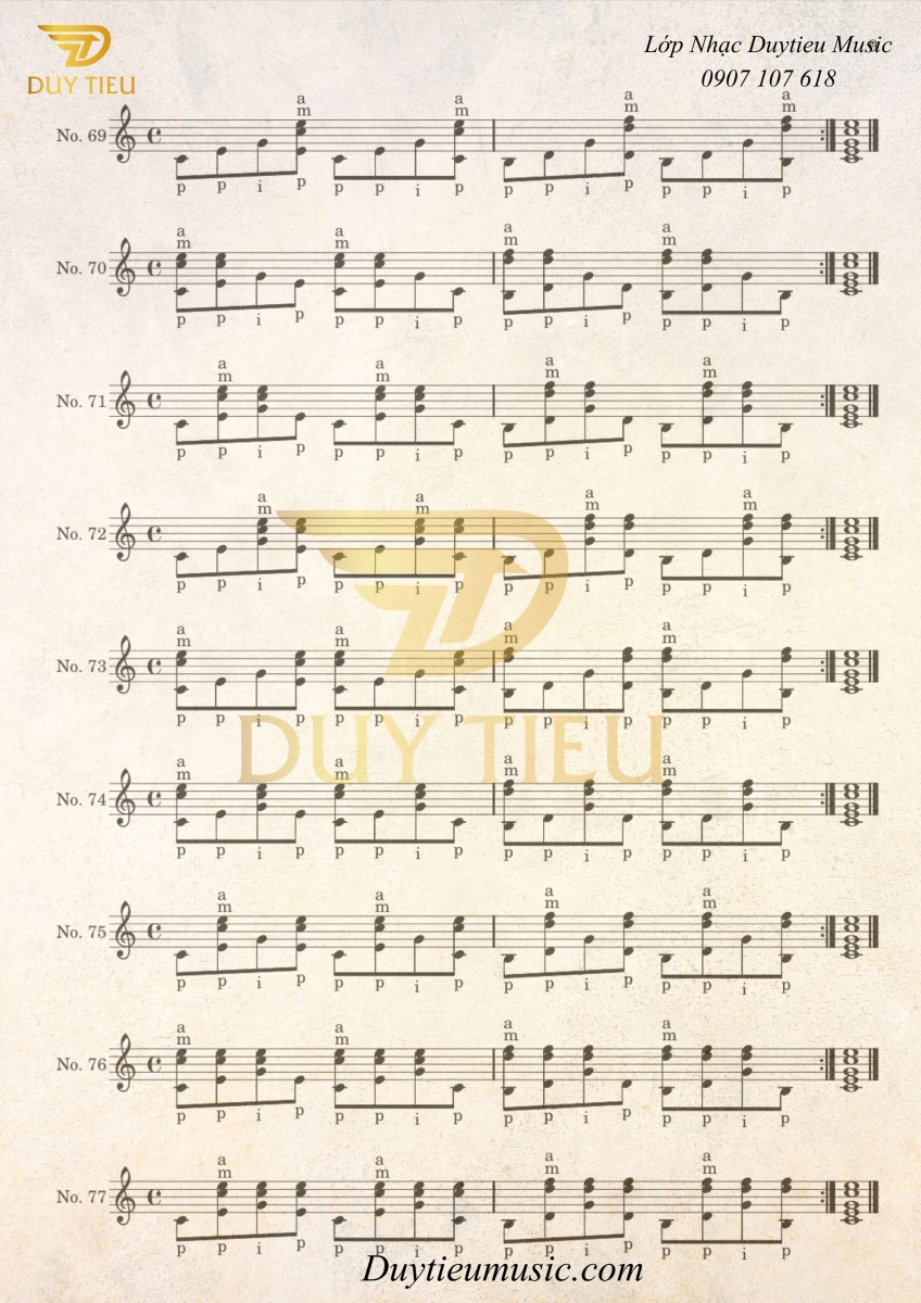 Giáo Trình Guitar Classic Giuliani - Duytieu Music - Trang 9