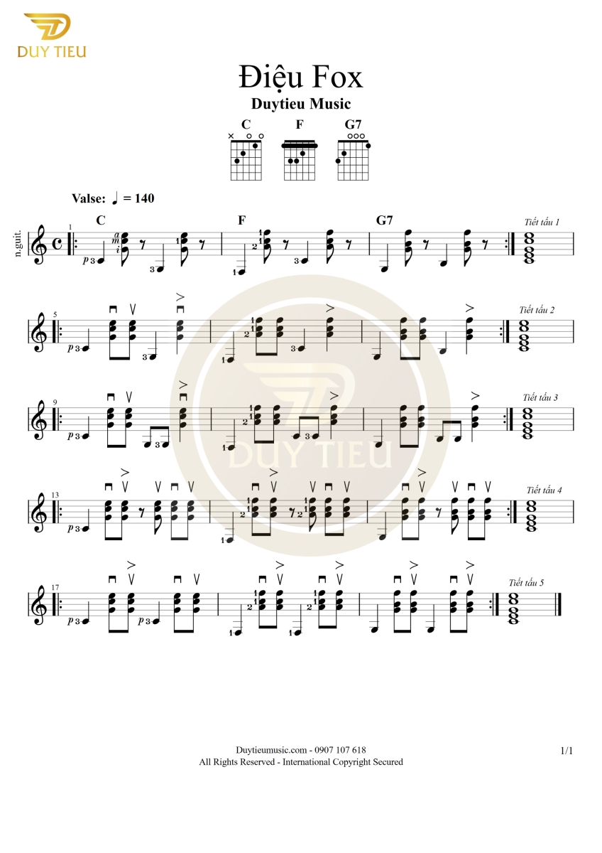 Điệu Fox Cho Guitar - Duytieu Music