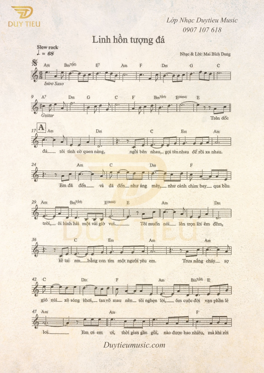 Linh Hồn Tượng Đá - Mai Bích Dung - Duytieu Music