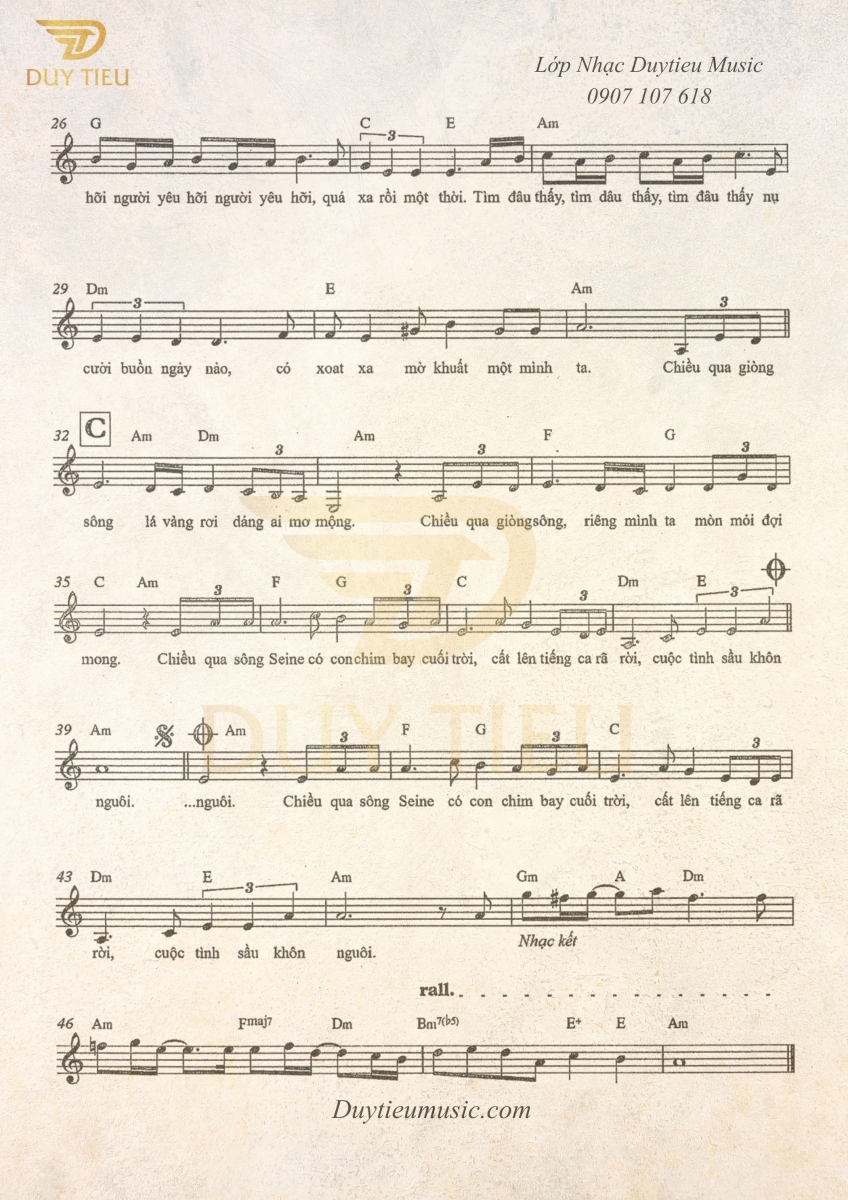 Một Cõi Tình Phai - Ngô Thụy Miên- Duytieu Music - Trang 2