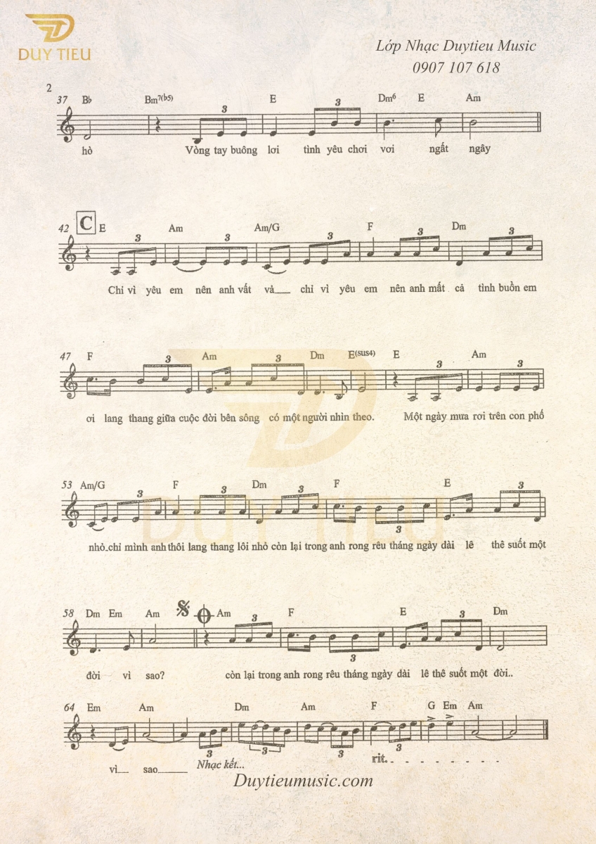 Rong Rêu - Hoàng Thanh Tâm - Duytieu Music - Trang 2