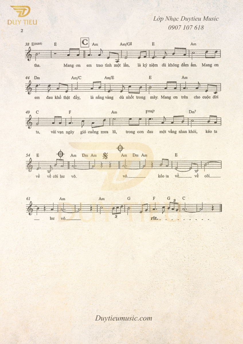 Tưởng Niệm - Trầm Tử Thiên - Duytieu Music - Trang 1
