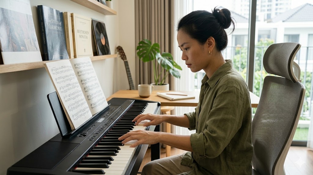 Sheet piano giúp người chơi luyện tập chính xác và hiệu quả hơn.