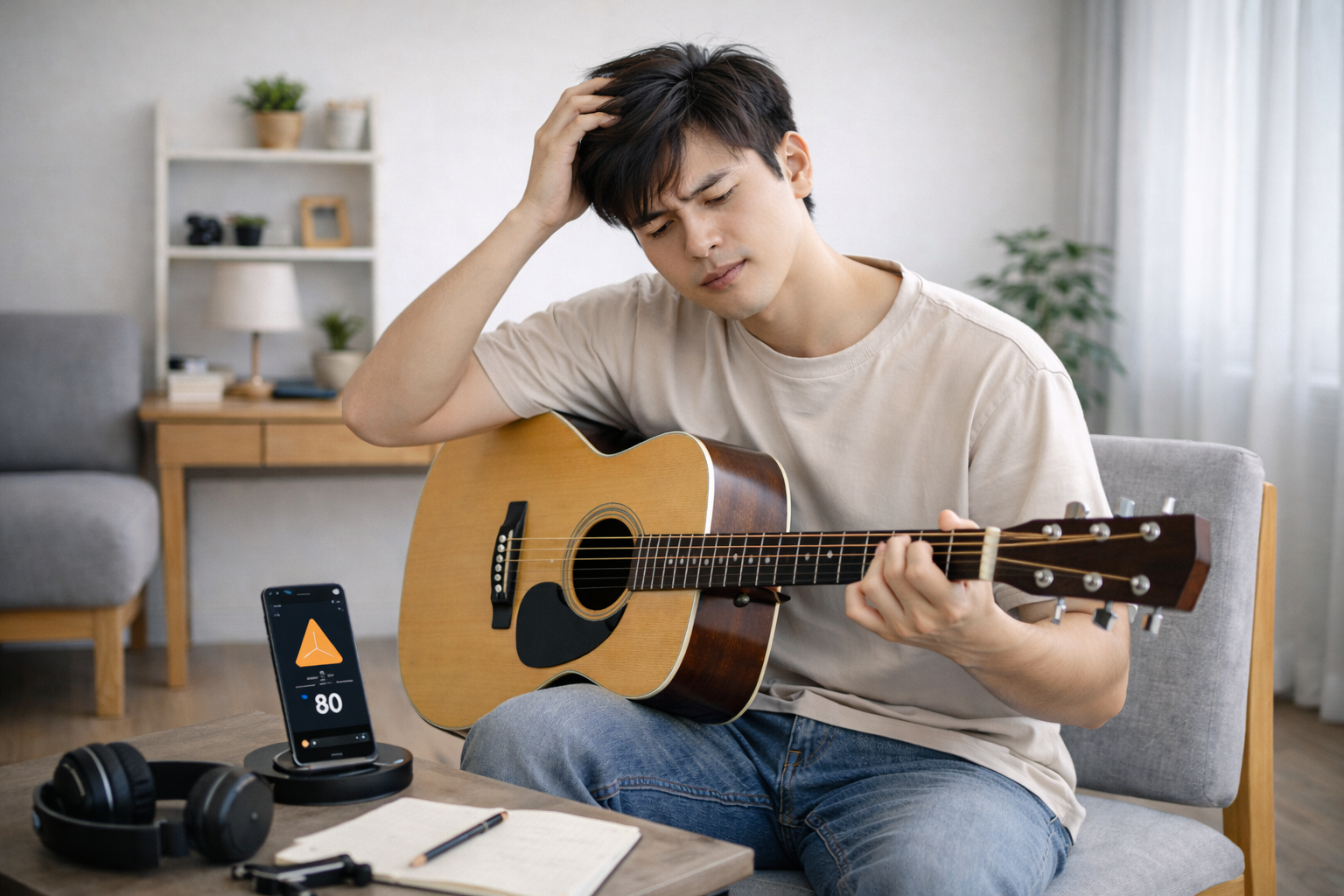 Vì Sao Người Mới Học Guitar Rất Dễ Bị Lạc Nhịp?