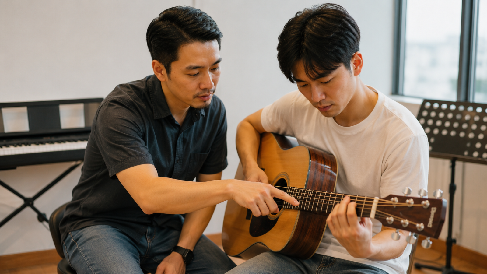 Học guitar online giúp linh hoạt hơn về thời gian và địa điểm.