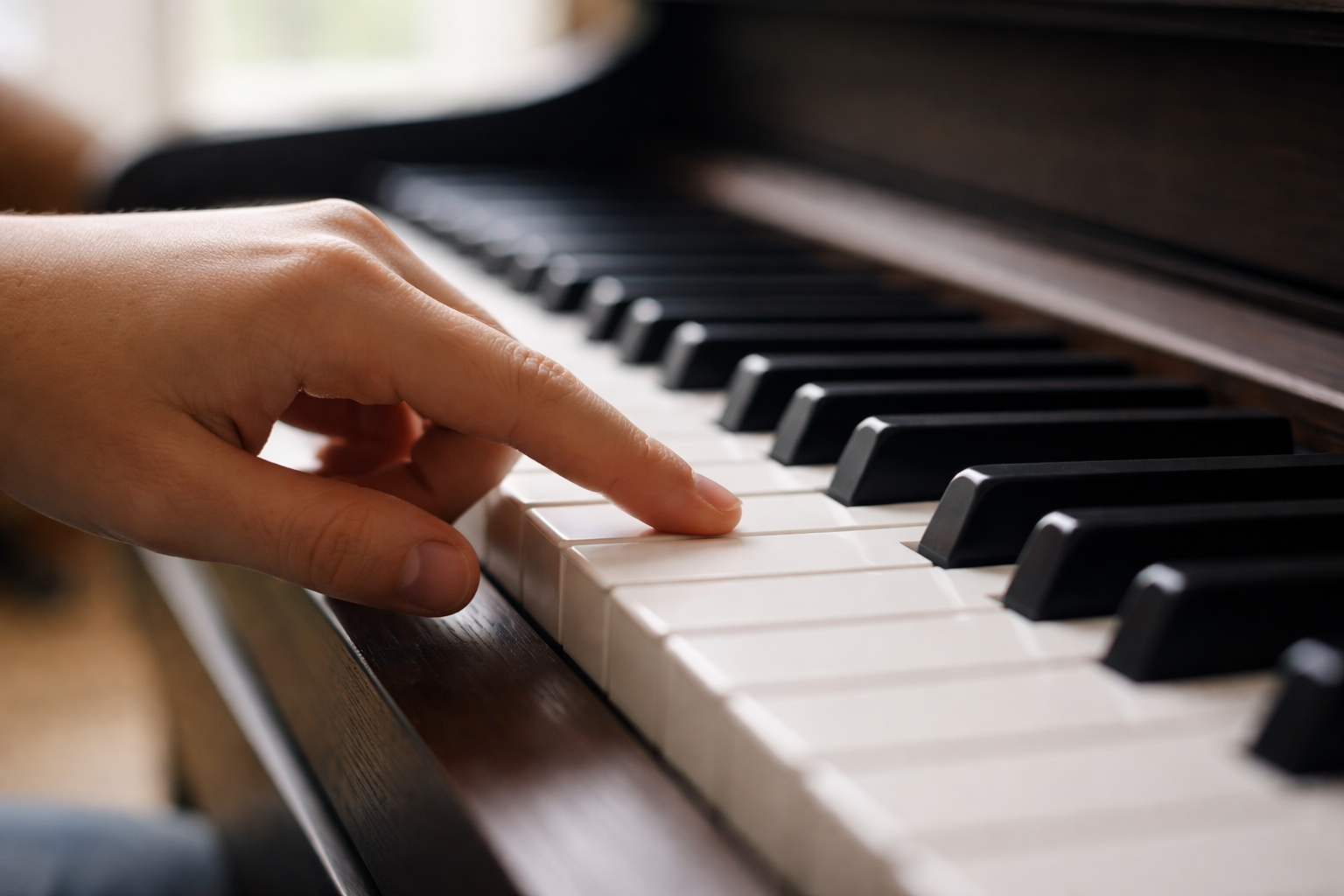 Làm quen với cấu trúc bàn phím giúp người mới học piano định hướng phím đàn tốt hơn.