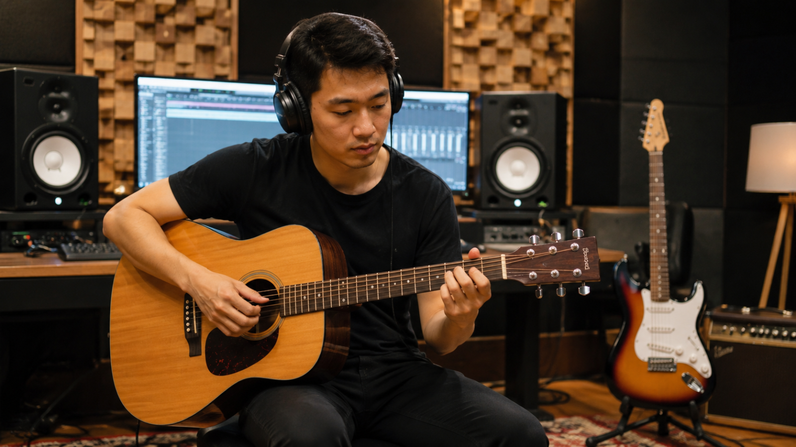 Học viên được lựa chọn nhiều dòng guitar theo sở thích và định hướng.