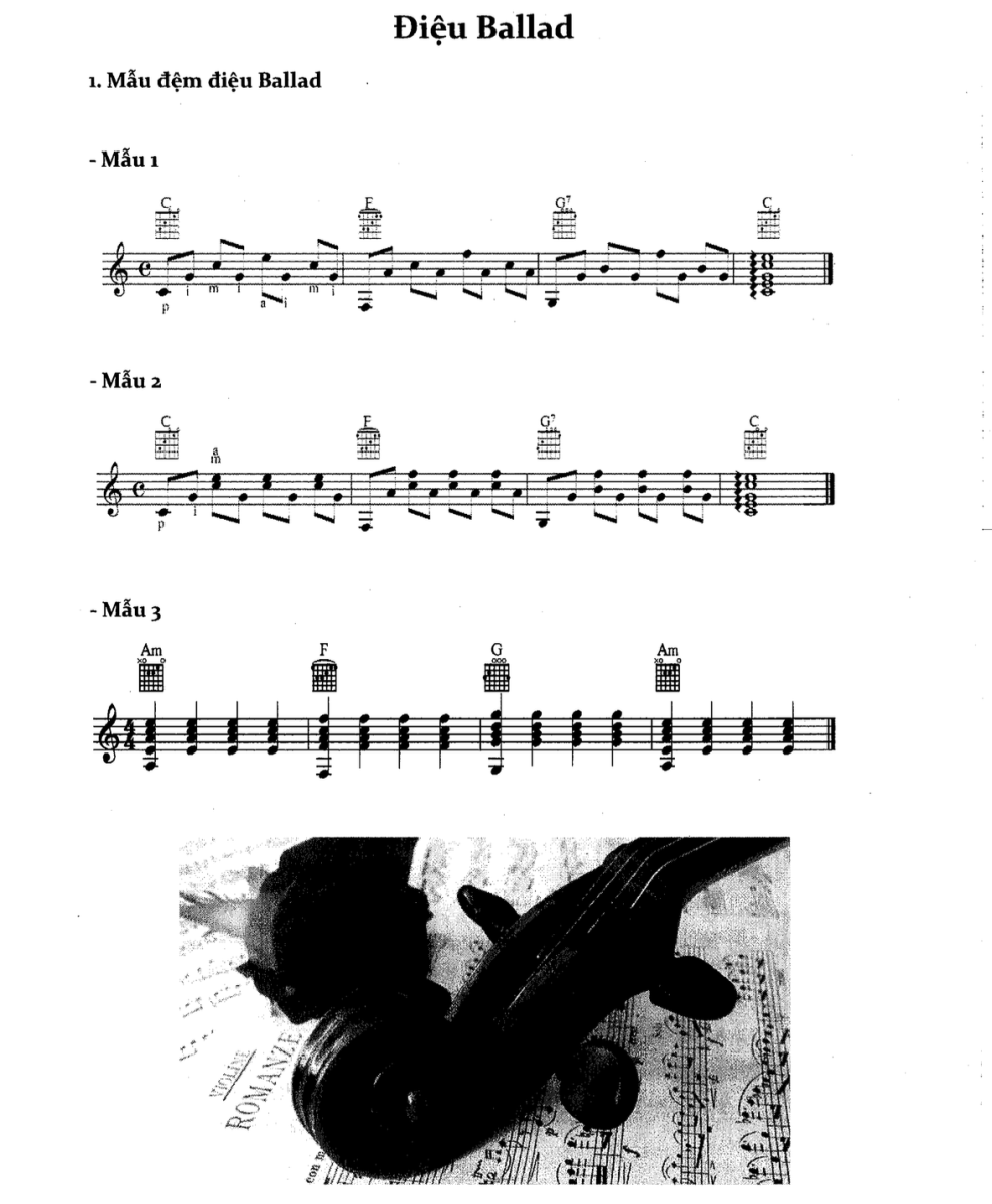 Điệu Ballad – Nhẹ Nhàng, Tình Cảm, Dễ Ứng Dụng