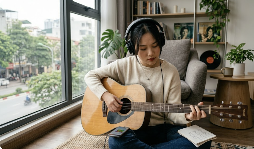 Nghe và thử từng hợp âm giúp bạn dần nhận ra âm thanh quen thuộc