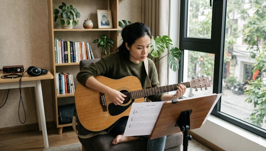 Sheet guitar giúp người chơi luyện tập hiệu quả và chính xác hơn.