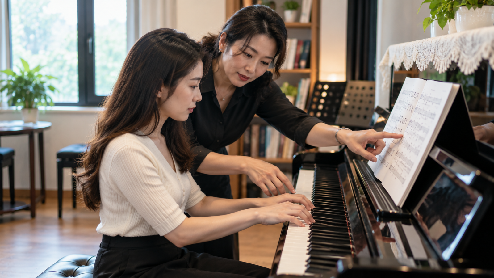 Người mới học Piano sẽ tiến bộ thuận lợi hơn khi được hướng dẫn đúng kỹ thuật ngay từ đầu