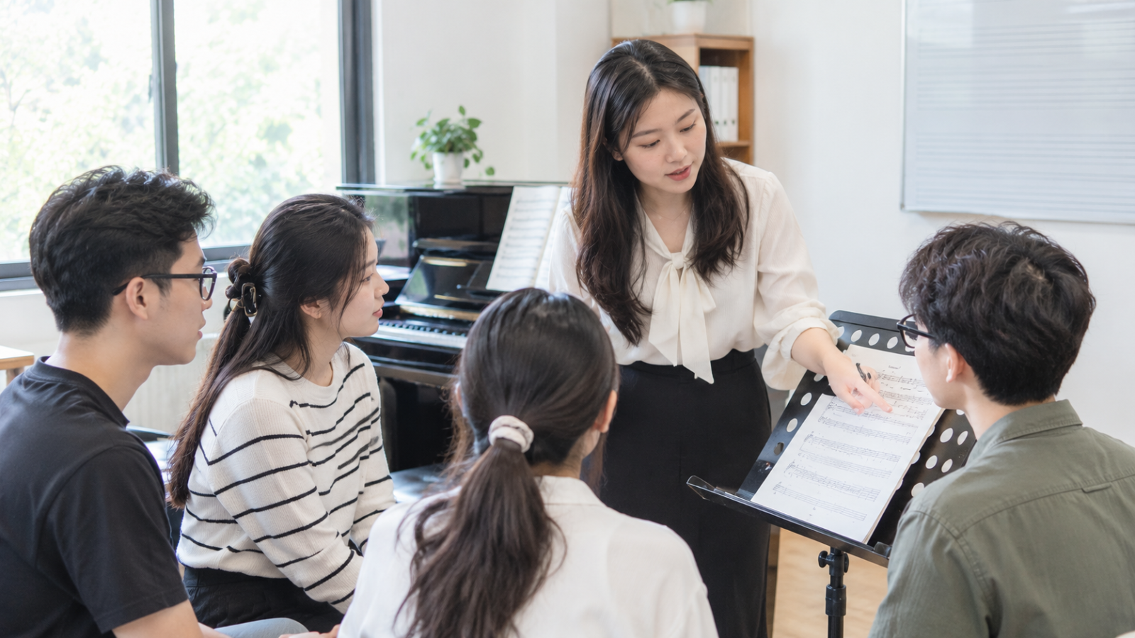 Kiến thức âm nhạc và nghiệp vụ sư phạm là nền tảng để phát triển công việc giảng dạy trong trường học, trung tâm và các hoạt động giáo dục nghệ thuật